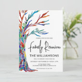 Family Tree Family Wiedersehen Einladung (Stehend Vorderseite)