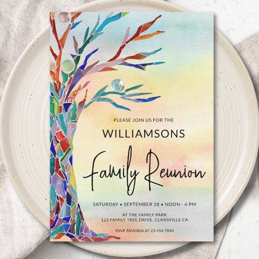 Family Tree Family Wiedersehen Einladung