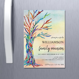 Family Tree Family Wiedersehen Einladung Magnet