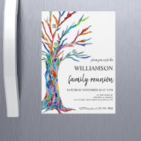 Family Tree Family Wiedersehen Einladung Magnet