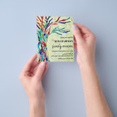 Family Tree Family Wiedersehen Green Einladung Flyer (Gruppe)