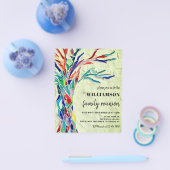 Family Tree Family Wiedersehen Green Einladung Flyer (Einzeln)