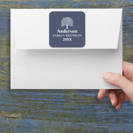 Family Tree Family Wiedersehen Individuelle Name/D Quadratischer Aufkleber