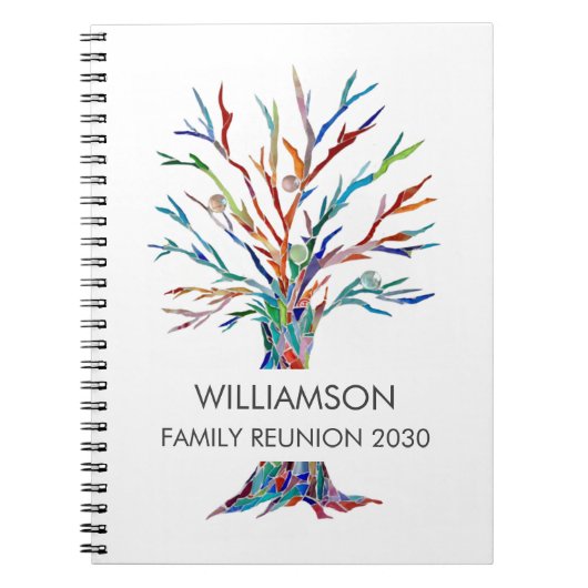 Family Tree Family Wiedersehen Notizblock (Vorderseite)