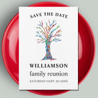 Family Tree Family Wiedersehen Save the Date Karte