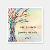 Family Tree Family Wiedersehen Serviette (Vorderseite)