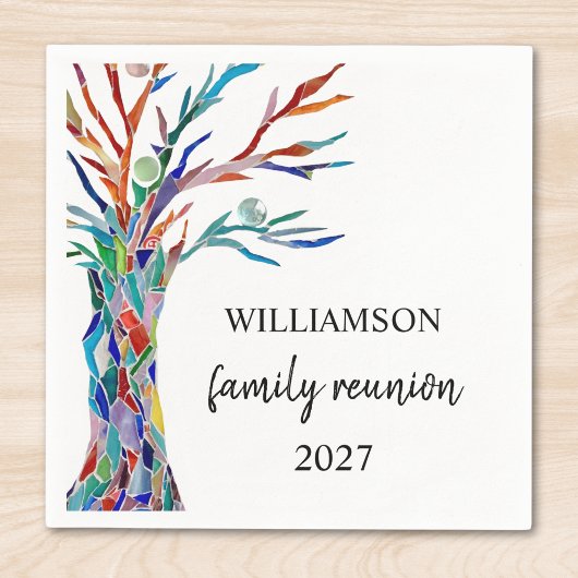 Family Tree Family Wiedersehen Serviette