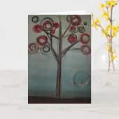 Family Tree Grußkarte von Kim Anderson Art Karte (Gelbe Blume)