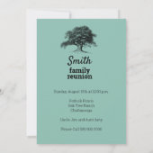 Family Tree Herkunft Wiedersehen Potluck Picnic GR Ankündigung (Rückseite)