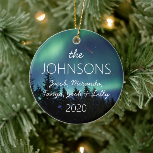 FAMILY TREE MEMORY NORTHERN LIGHTS 2020 KERAMIK ORNAMENT (Baum)