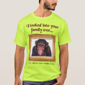 Family Tree Monkey Funny Shirt Spaß (Vorderseite)
