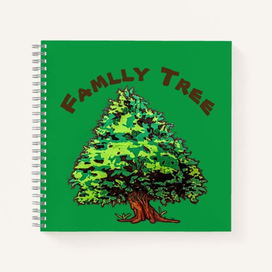 Family Tree NOTEBOOK Notizblock (Vorderseite)