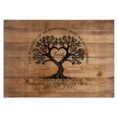 Family Tree of Life Glass Cutting Board Schneidebrett (Vorderseite)