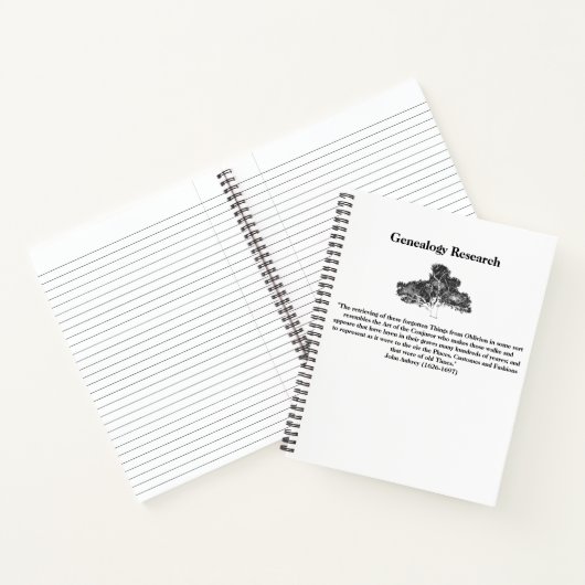 Family Tree Research Notebook Notizblock (Innenseite)