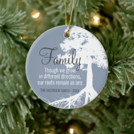 Family Tree Roots Foto Personalisiert Keramik Ornament