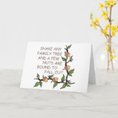 Family Tree Spaß Karte (Gelbe Blume)