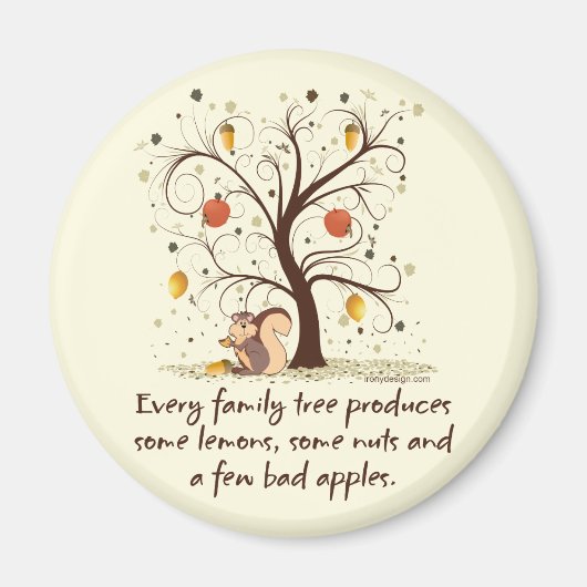 Family Tree Spaß Magnet (Vorne)