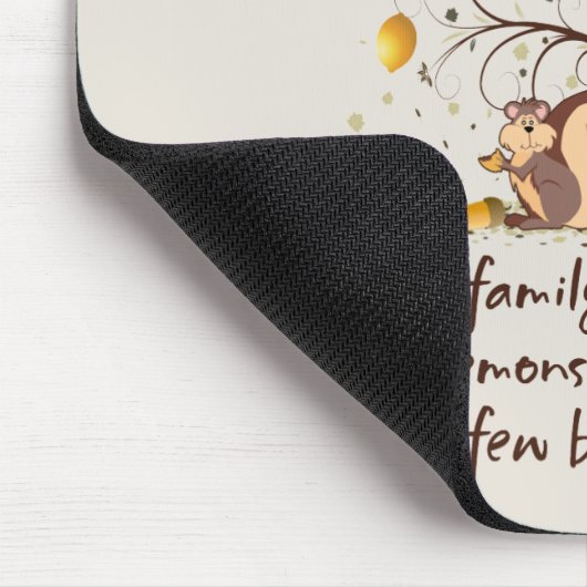 Family Tree Spaß Mousepad (Ecke)