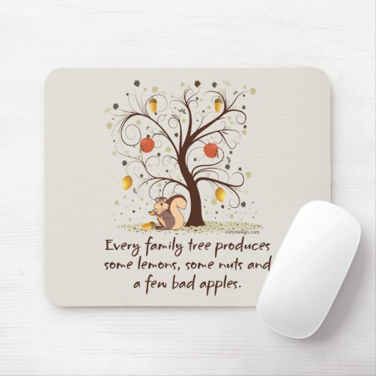 Family Tree Spaß Mousepad (Mit Mouse)