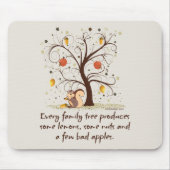 Family Tree Spaß Mousepad (Vorne)