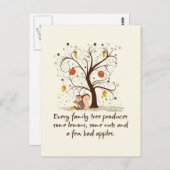 Family Tree Spaß Postkarte (Vorne/Hinten)