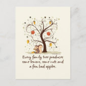 Family Tree Spaß Postkarte (Vorderseite)