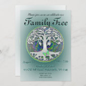 Family Tree Wiedersehen Einladung (Vorne/Hinten)