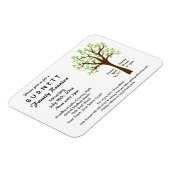 Family Tree Wiedersehen Einladung Magnet (Linke Seite)