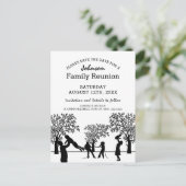 Family Tree Wiedersehen-Party | SAVE THE DATE Einladungspostkarte (Stehend Vorderseite)