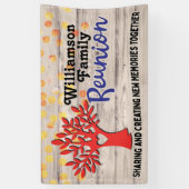 Family Tree Wiedersehen Rustic Summer GRILLEN Part Banner (Vertikal)