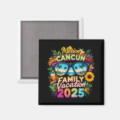 Family Vacation 2025 Cancun Mexico Matching Family Magnet (Vorderseite/Rückseite)