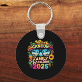 Family Vacation 2025 Cancun Mexico Matching Family Schlüsselanhänger (Vorderseite)