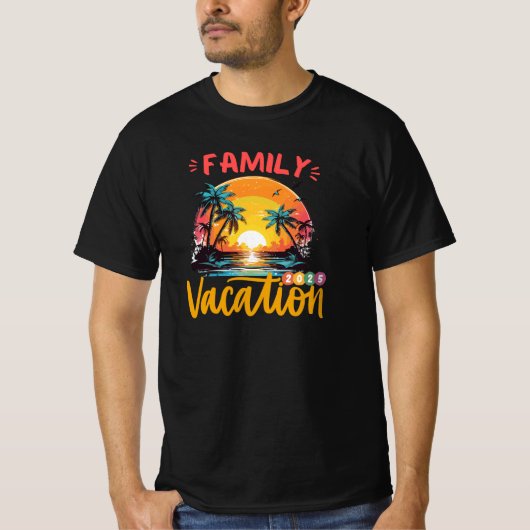 FAMILY VACATION 2025 summer trip T-Shirt (Vorderseite)