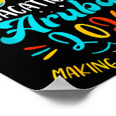 Family Vacation 2026 Aruba Matching Summer Vacatio Poster (Ecke)