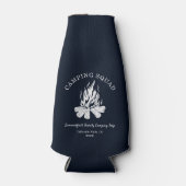 Family Vacation Campfire Camping Trip Custom Flaschenkühler (Vorderseite)