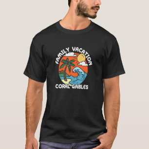 Family Vacation Coral Gables Beach Florida Beach B T-Shirt
