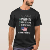 Family Vacation in America Design for US Tourist V T-Shirt (Vorderseite)