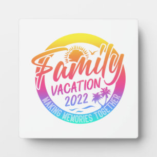 Family Vacation Making Memories Together Classic  Fotoplatte