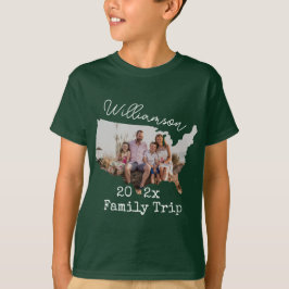 Family Vacation USA RoadTrip Foto Matching Family T-Shirt