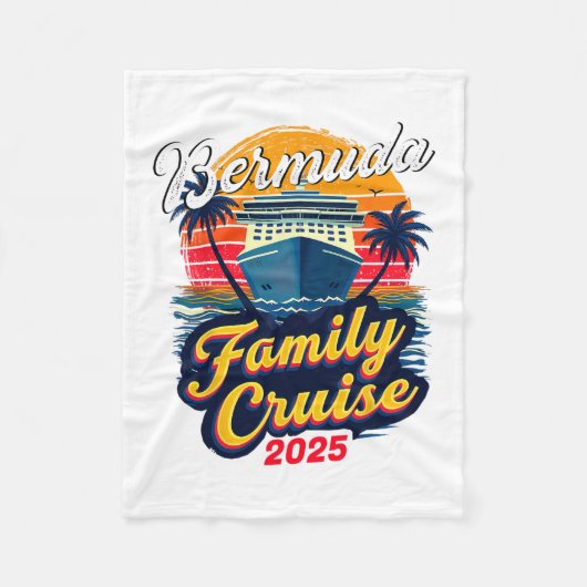 Family Vacation Vacay Squad Family Cruise Bermuda Fleecedecke (Vorderseite)