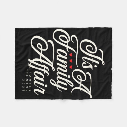 Family Wiedersehen 2025 Funny Family Party Liebe M Fleecedecke (Vorderseite (Horizontal))