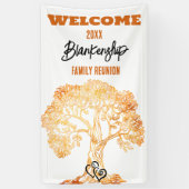 Family Wiedersehen Alte Orange Tree Art Custom Banner (Vertikal)