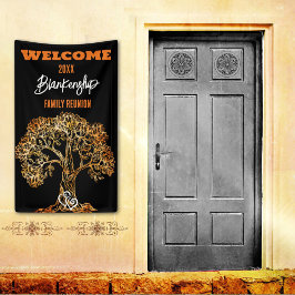 Family Wiedersehen Alte Orange Tree Art Custom Banner
