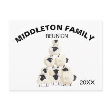 Family Wiedersehen Ansammlung Spaß Schwarze Einlad