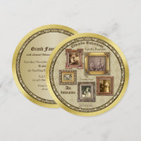 Family Wiedersehen Antique Foto Frames Gold Collag