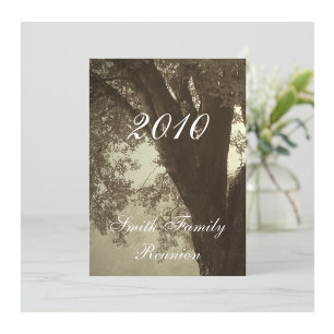 Family Wiedersehen.Antique Sepia Tone Einladung