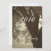 Family Wiedersehen.Antique Sepia Tone Einladung (Vorderseite)