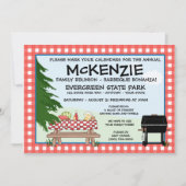 Family Wiedersehen Barbeque Einladung (Vorderseite)