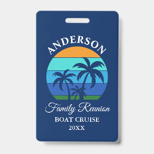 Family Wiedersehen Beach Palm Trees Blue Cruise Ausweis
