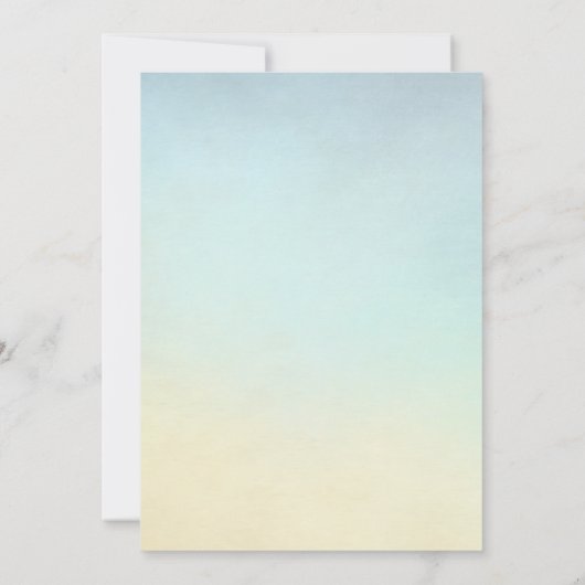 Family Wiedersehen Beach Palmen Tropical Einladung (Rückseite)